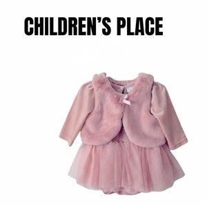 092 The Children's Place Pink Tulle Dress with Vest